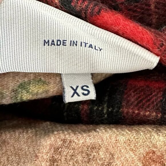 $780 Pierre-Louis Mascia Pancake Plaid Check Shirt Size XS 100% Wool - Picture 10 of 11